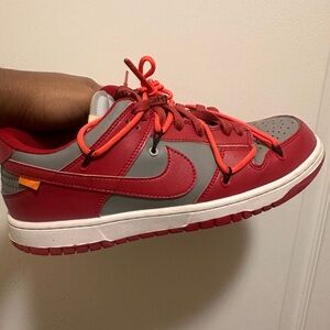 University Red Off-White Dunks